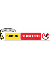 Caution - Do Not Enter Non-Adhesive Barrier Tape