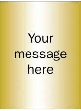 Design Your Own Brushed Brass Effect Sign - 150 x 200mm