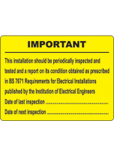 Periodic Inspection Labels