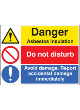 Asbestos Insulation - Do Not Disturb - Report Damage