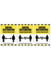 Social Distancing - Avoid Contact - 0 / 1m / 2m Options